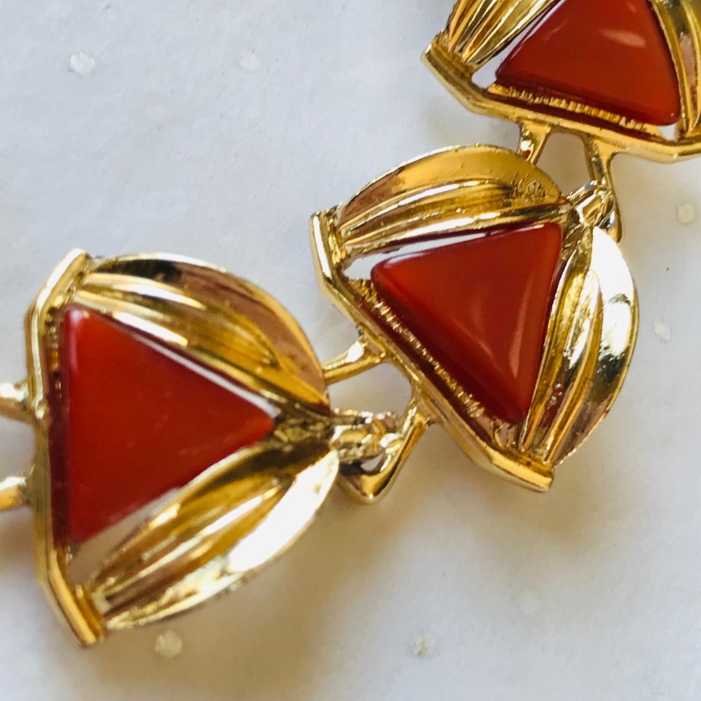 Vintage Thermoset Plastic Geometric Bracelet